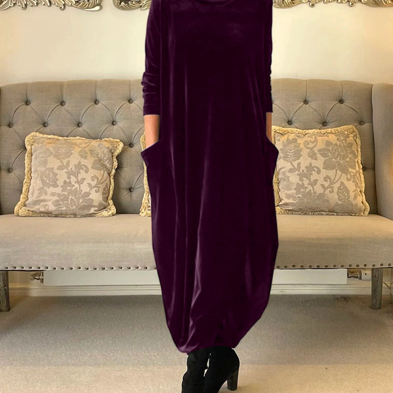 Milena – duga baršunasta haljina