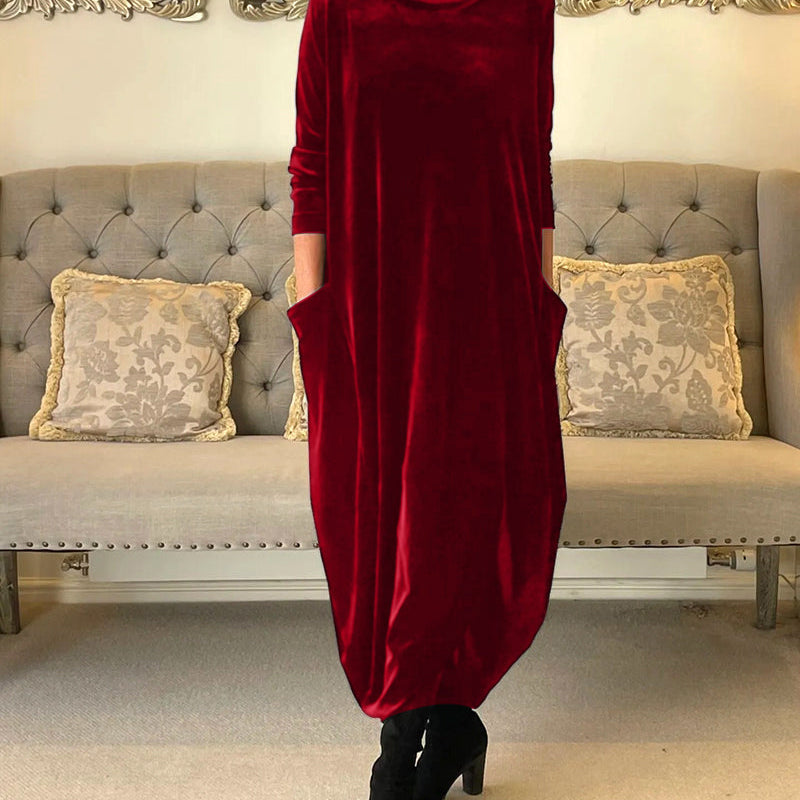 Milena – duga baršunasta haljina