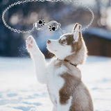 Narukvica s beskrajnim simbolom i privjeskom šape sa cirkonima