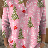 Noelle – blagdanska košulja s motivima božićnog drvca