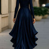 Moretti - Elegantna Duga Haljina Od Satena