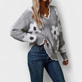 Ema - Elegantni pulover s cvjetnim motivom