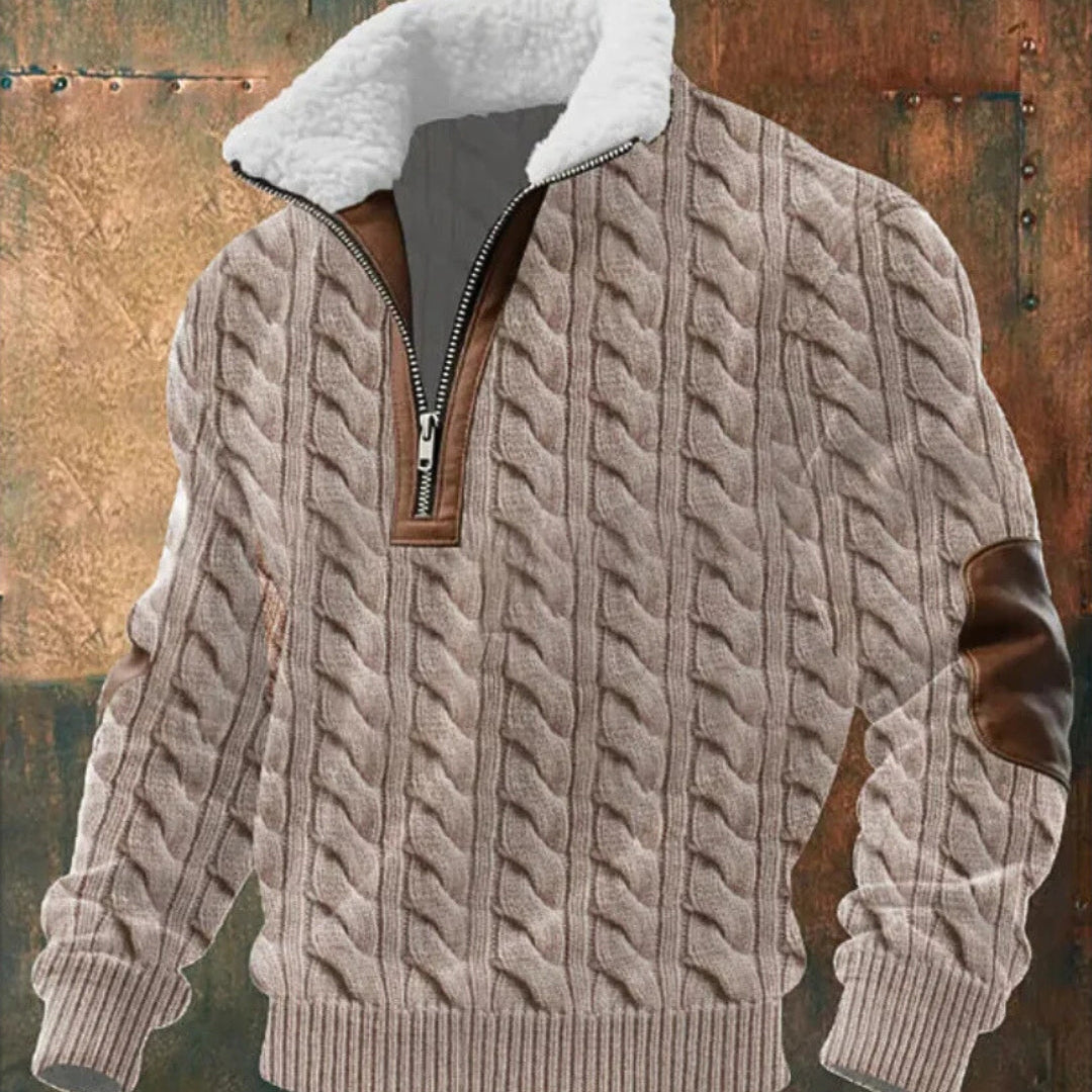 Zoran | Muška flis jakna s patentnim zatvaračem i visokim ovratnikom