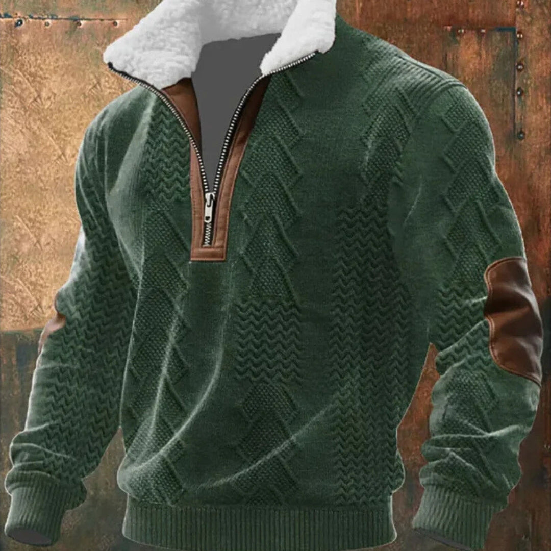 Zoran | Muška flis jakna s patentnim zatvaračem i visokim ovratnikom