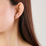 Naušnice u obliku šapica od srebra sa cirkonima