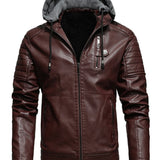 Goran | KURTKA S KAPULJAČOM S EFEKTOM KOŽE S ZIPOM