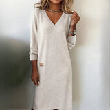 Vesna | Topla ženska pletena haljina