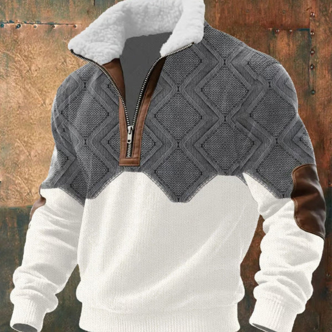 Zoran | Muška flis jakna s patentnim zatvaračem i visokim ovratnikom