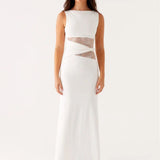 Leni - Lepršava Duga Haljina S Suptilnim Izrezima I Vezicama