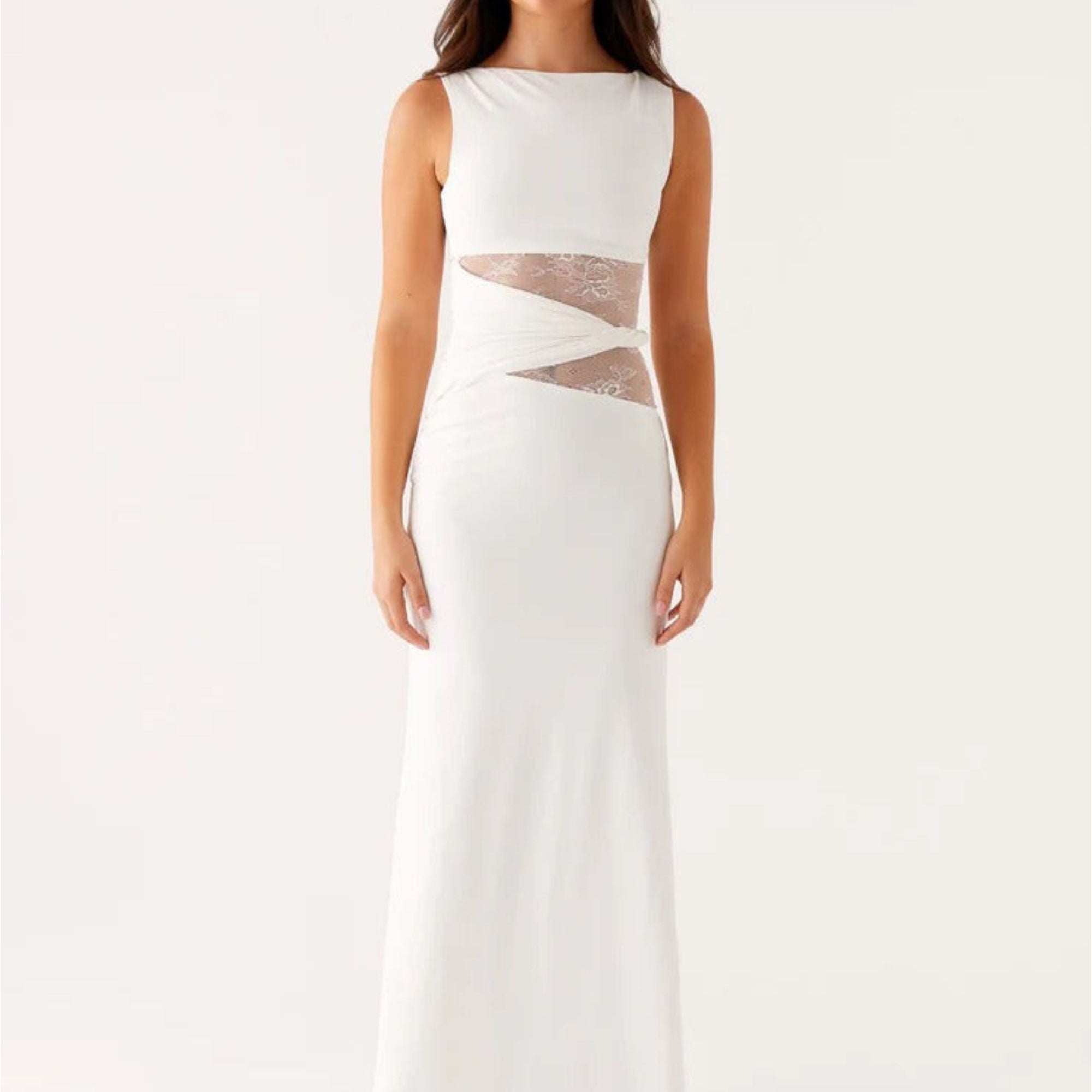 Leni - Lepršava Duga Haljina S Suptilnim Izrezima I Vezicama