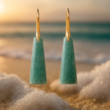 Eliora | Smaragdno zelene aqua naušnice