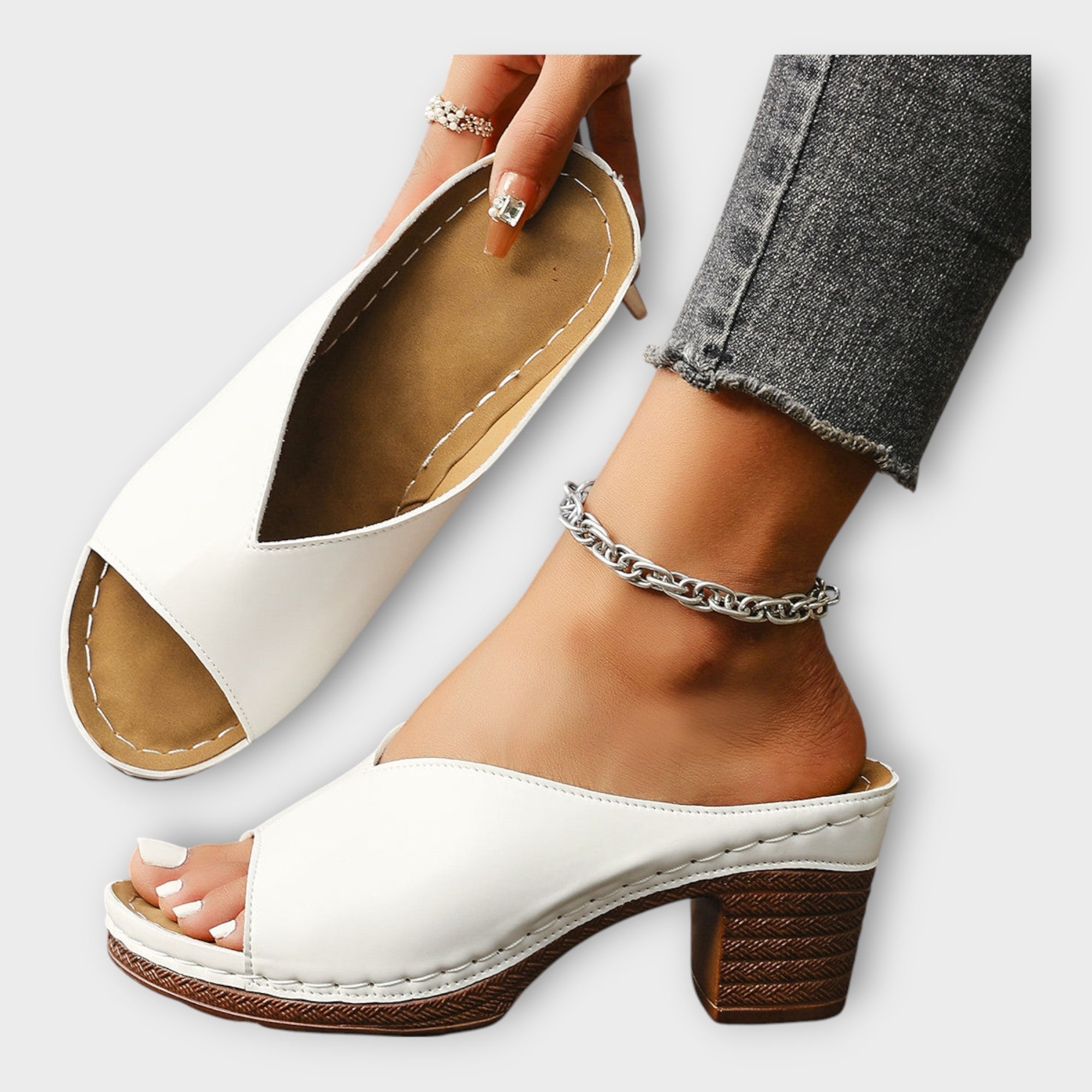 Sandale s debelim potplatom i otvorenom petom