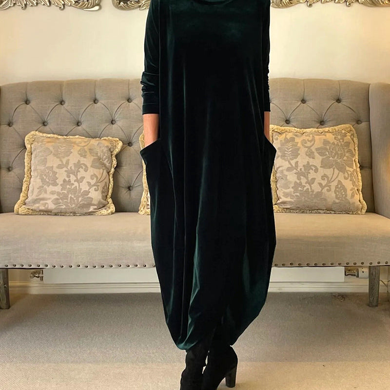 Milena – duga baršunasta haljina