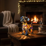 Schnauzer - Lampa u vitražima