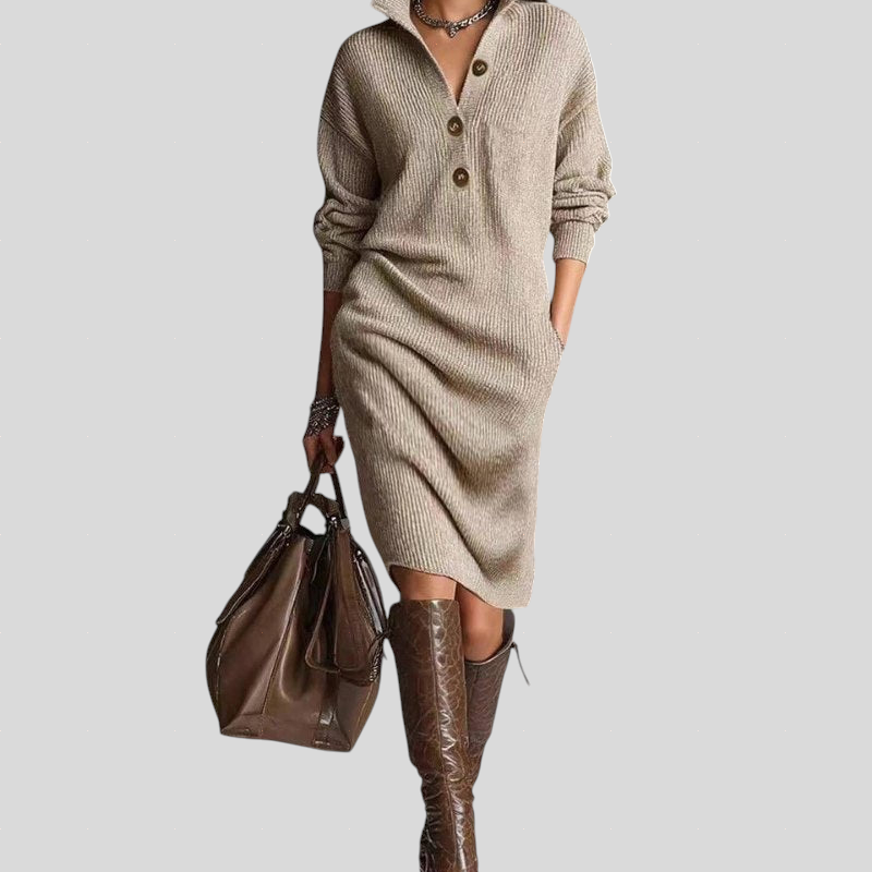 Carmen - Topla Pletena Haljina, Elegantna i Udobna