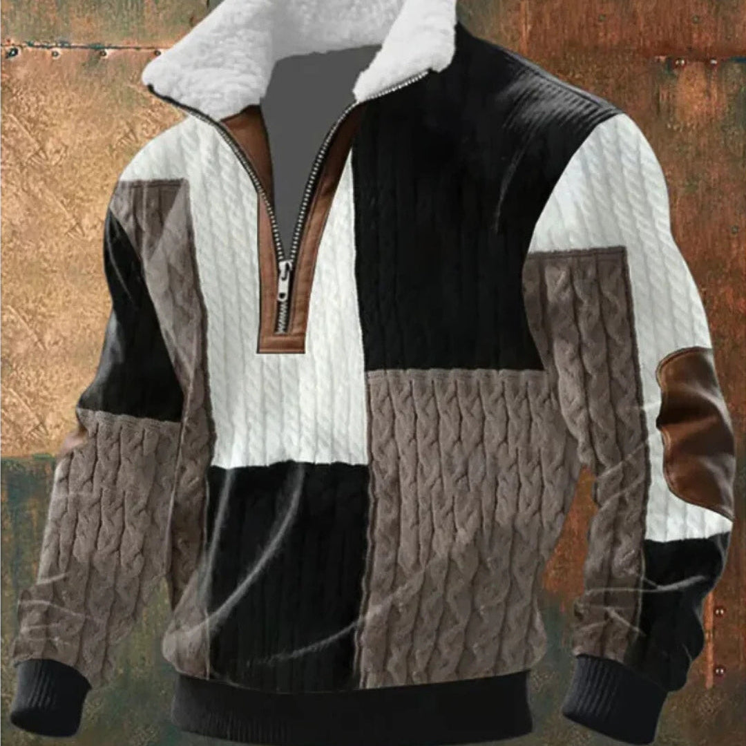 Zoran | Muška flis jakna s patentnim zatvaračem i visokim ovratnikom