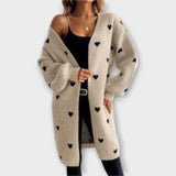 Julia - Kardigan s uzorkom srca