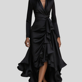 Moretti - Elegantna Duga Haljina Od Satena