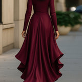 Moretti - Elegantna Duga Haljina Od Satena