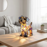 Schnauzer - Lampa u vitražima