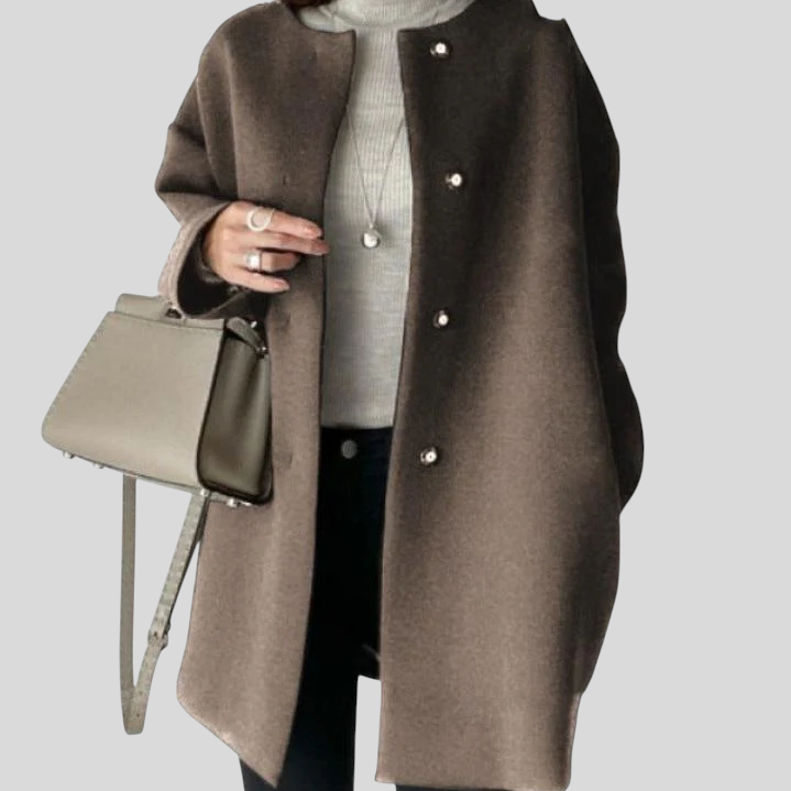 Lia – Elegantni Kaput Ravnog Kroja