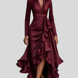 Moretti - Elegantna Duga Haljina Od Satena