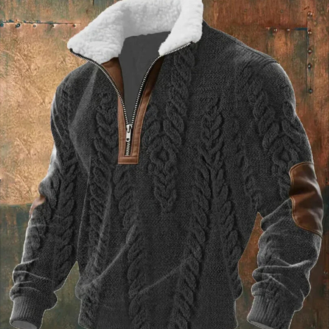 Zoran | Muška flis jakna s patentnim zatvaračem i visokim ovratnikom