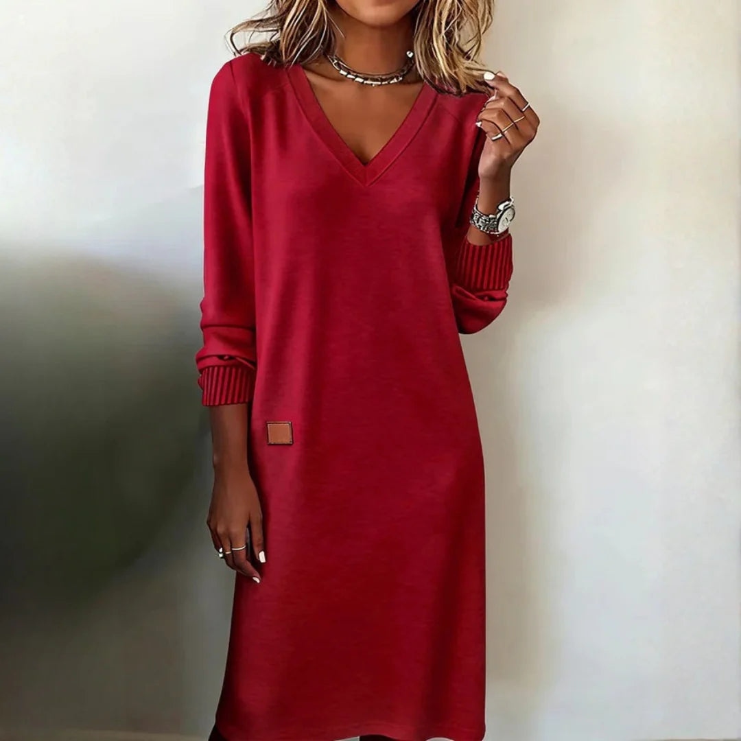 Vesna | Topla ženska pletena haljina