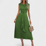 Andrea - Elegantna bezrukavna maksi haljina s okruglim izrezom