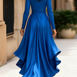 Moretti - Elegantna Duga Haljina Od Satena