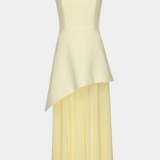 Rajna Maxi Haljina bez Rukava od Chiffona s Bočnim Raskorakom