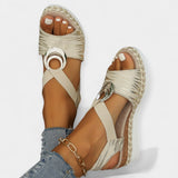 Rimske sandale s pletenjem