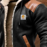 Sandro | ZIMSKA JAKNA S ODABRANIM KOŽNIM DETALJIMA