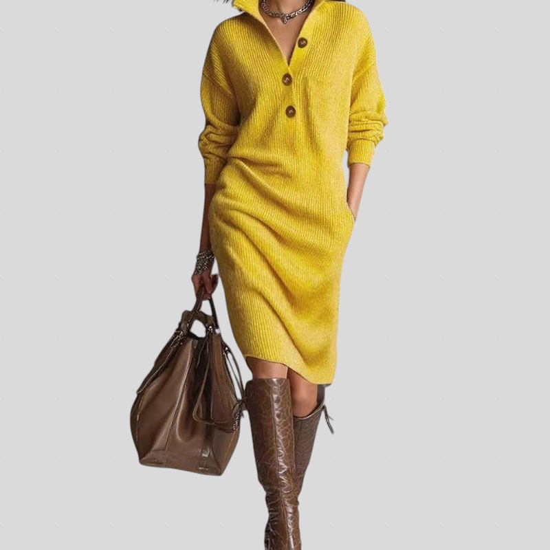 Carmen - Topla Pletena Haljina, Elegantna i Udobna