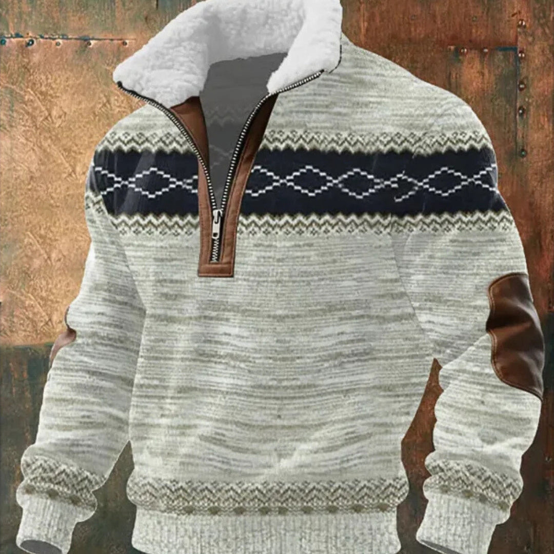 Zoran | Muška flis jakna s patentnim zatvaračem i visokim ovratnikom