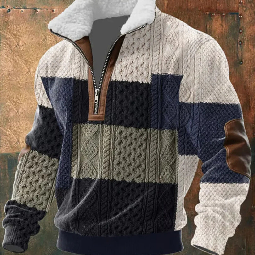 Zoran | Muška flis jakna s patentnim zatvaračem i visokim ovratnikom