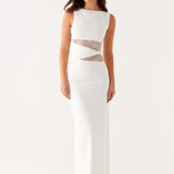 Leni - Lepršava Duga Haljina S Suptilnim Izrezima I Vezicama