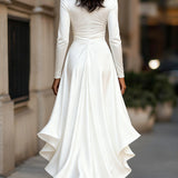 Moretti - Elegantna Duga Haljina Od Satena