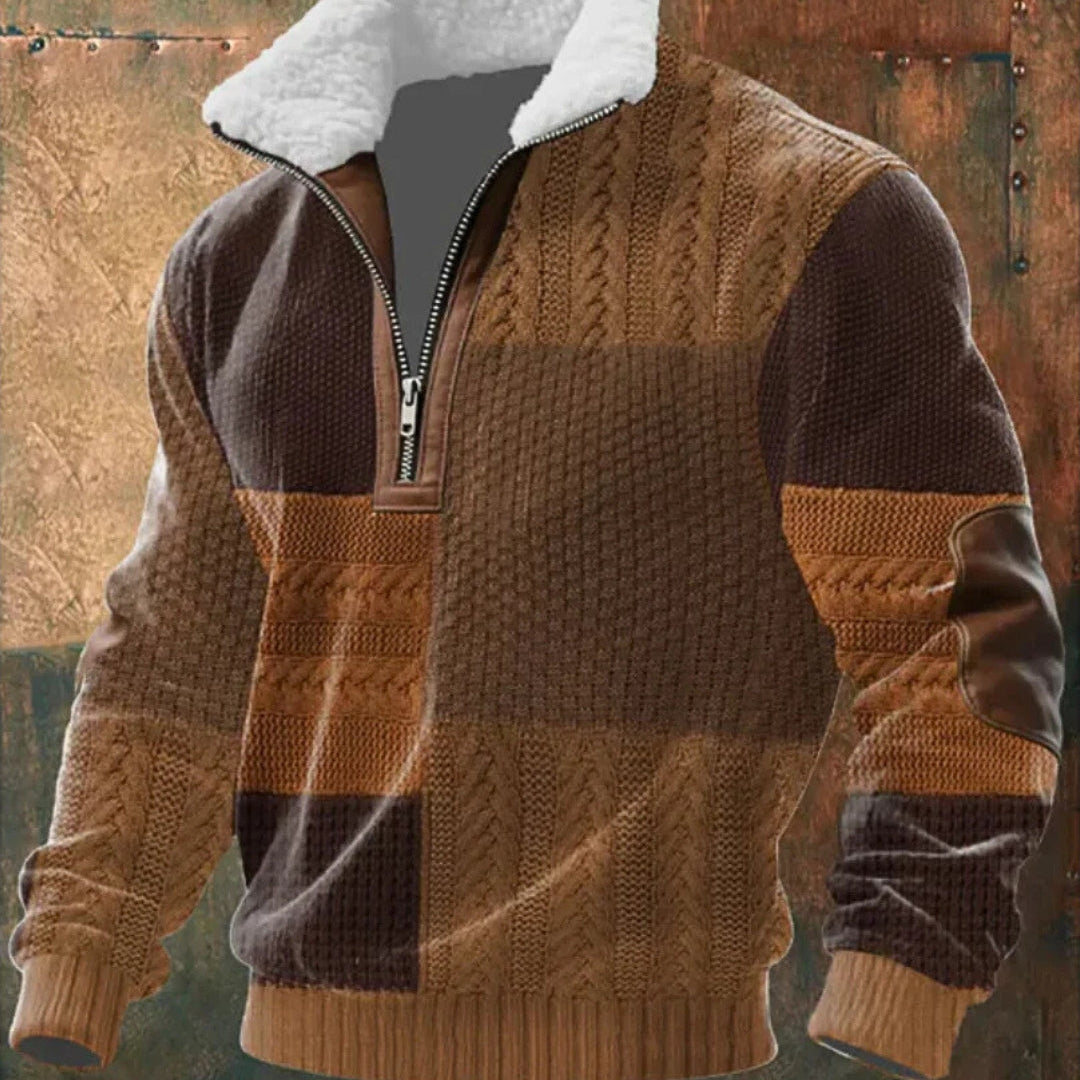 Zoran | Muška flis jakna s patentnim zatvaračem i visokim ovratnikom