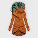 Mirjana | Ženska zimska asimetrična jakna s kapuljačom