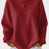 Anne - Henley majica od waffle pletiva