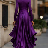 Moretti - Elegantna Duga Haljina Od Satena