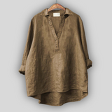 Bijela Ljetna Bluza s V Izrezom