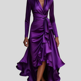 Moretti - Elegantna Duga Haljina Od Satena