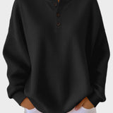 Anne - Henley majica od waffle pletiva