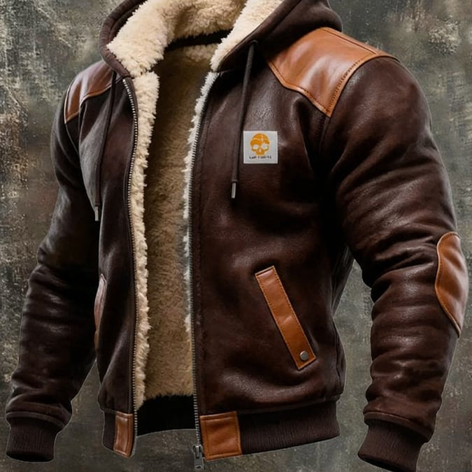 Sandro | ZIMSKA JAKNA S ODABRANIM KOŽNIM DETALJIMA