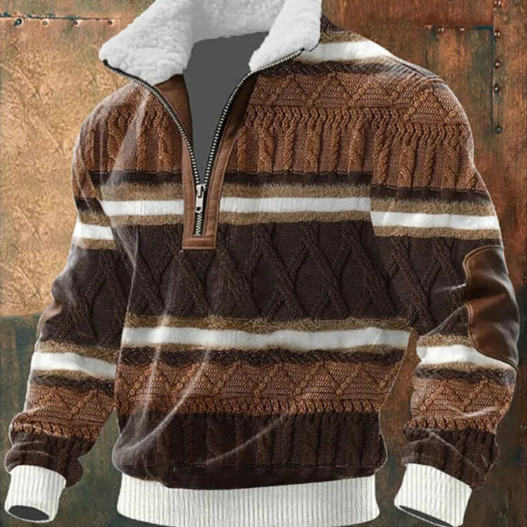 Zoran | Muška flis jakna s patentnim zatvaračem i visokim ovratnikom