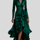 Moretti - Elegantna Duga Haljina Od Satena