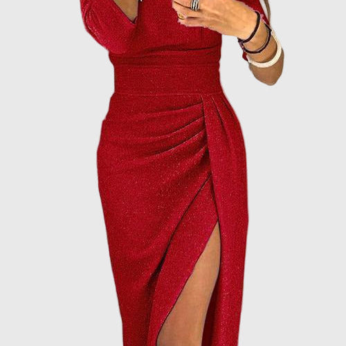 Kalina – elegantna midi haljina s prorezom