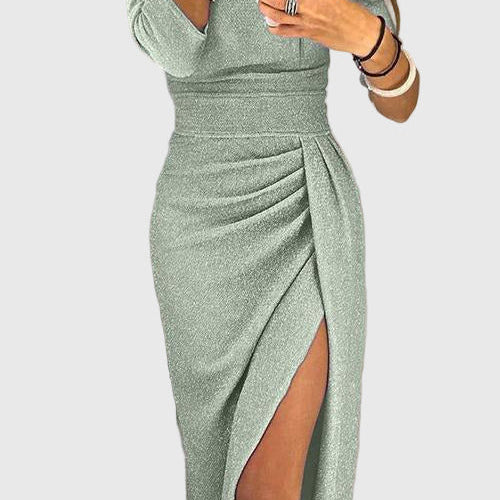 Kalina – elegantna midi haljina s prorezom